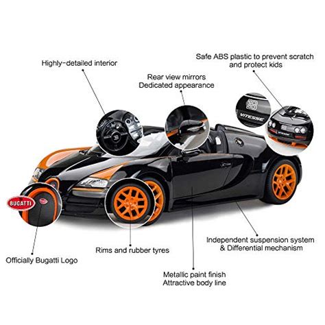 Bugatti Toy Car, Rastar 1/14 Bugatti Remote Control Car, Bugatti Veyron ...