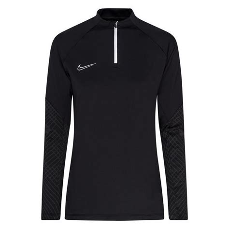 Nike Training Shirt Dri Fit Strike Drill Black Anthracite White Woman