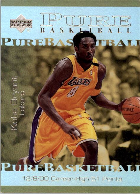 Upper Deck Pure Basketball Pb Kobe Bryant Nm Mt