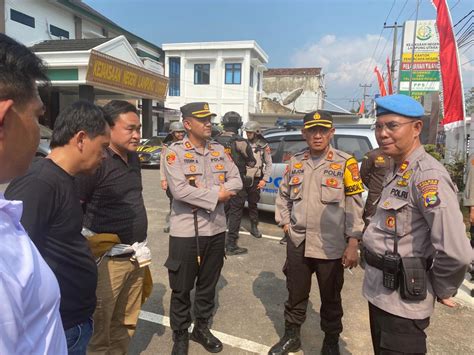 Kapolres Lampura Pimpin Langsung Pengamanan Aksi Damai Aliansi