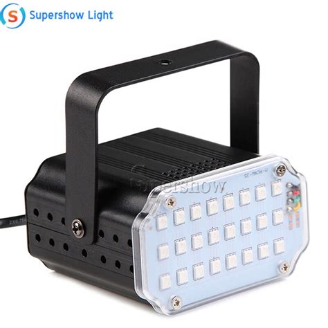 Led Dj Disco Strobe Light Led Flash Voice Music Stroboscope Stage