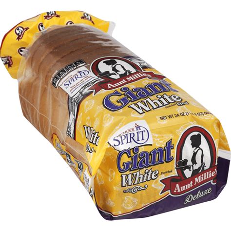 Aunt Millies Bread Deluxe Enriched White Giant Pantry Valli