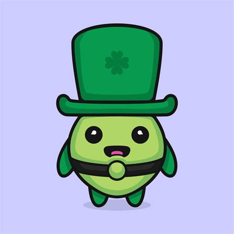 Cute Green Leprechaun Mascot Character Vector Design 22588340 Vector Art At Vecteezy