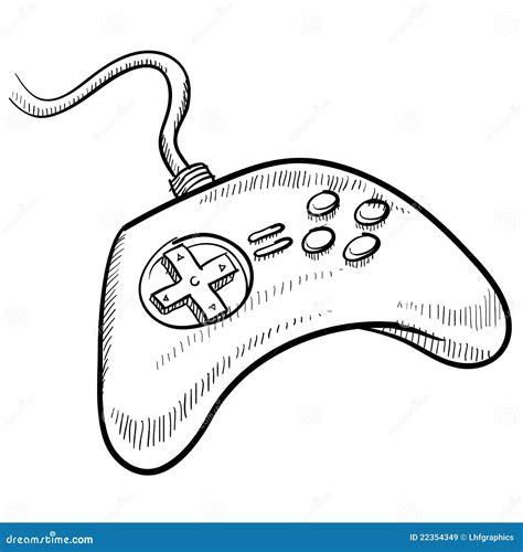 Video Game Controller Drawing Stock Illustrations – 1,403 Video Game ...