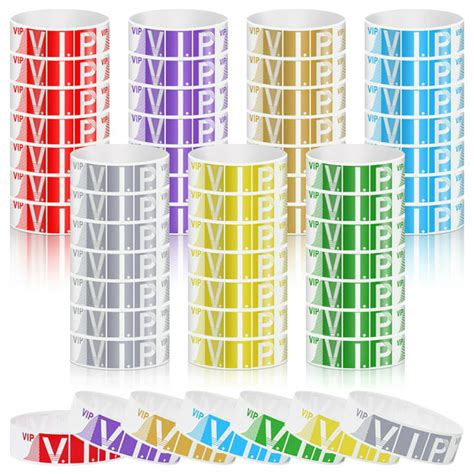 700 Pack VIP Wristbands for Events Colored Wristbands for Parties ...