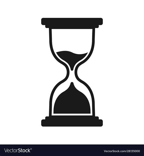 Sand Hourglass Icon Royalty Free Vector Image Vectorstock