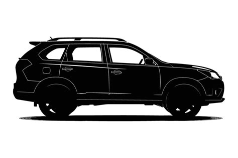 Suv Car Silhouette Vector Art At Vecteezy