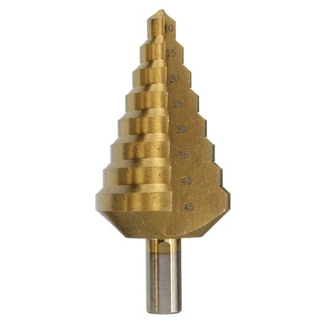 Mm Step Titanium Coated Hss Straight Flute Step Cone Drill Hole