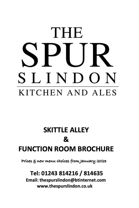 Skittle Alley — The Spur Slindon