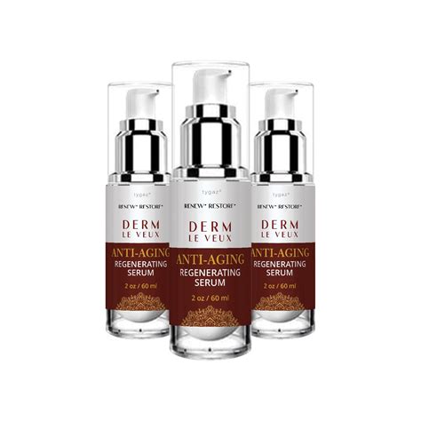 Derm Le Veux Anti Aging Serum 3 Pack For Skin Hydration Wrinkle