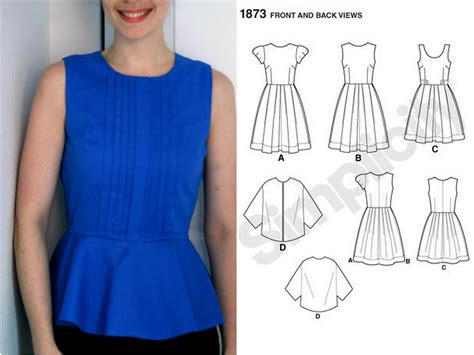 How to make a peplum top out of any dress pattern! Two ways... / Create ...