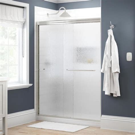 Delta Traditional 60 In X 70 In Semi Frameless Sliding Shower Door In