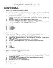 Revision Assignments Ecs Pdf Ecs Revision