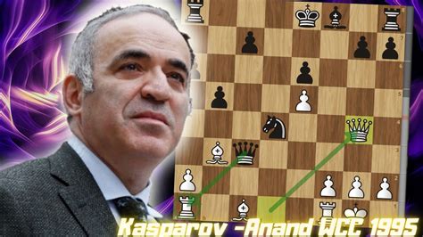 Stunning ROOK Sac Garry Kasparov Vs Viswanathan Anand WCC 1995