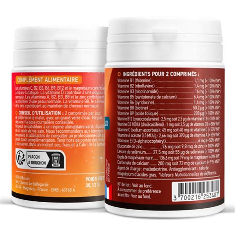 Complexe Multivitamines Et Min Raux Comprim S