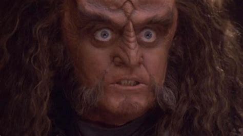 The Origin Story Behind Gowron S Famous Star Trek Stare