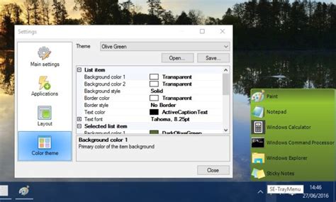 How to add new menus to the Windows 10 system tray