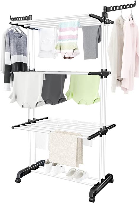 Buy Clothes Drying Rack 4 Tier Oversize Collapsible Clothes Drying