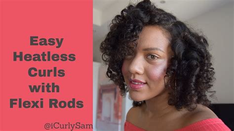 Easy Heatless Curls With Flexi Rods Youtube