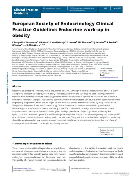 1479683x European Journal Of Endocrinology European Society Of