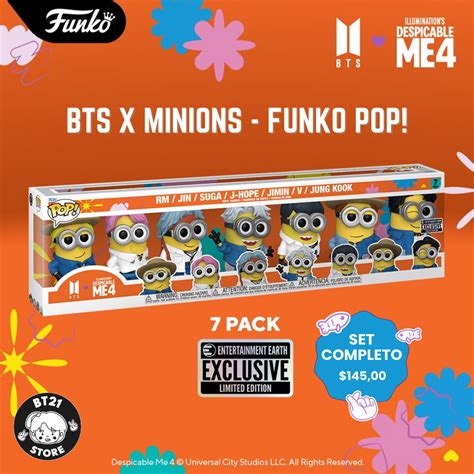 Bts X Minions Funko Pop Bt Store Ecuador