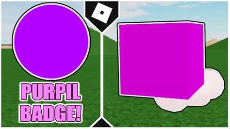 How To Get Purpil Badge Purpil Hat In Worm Purple Block Hat Roblox Youtube