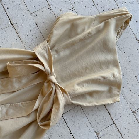 Vestido Midi Um Ombro S Amarra O Nude Dondoca Moda Feminina