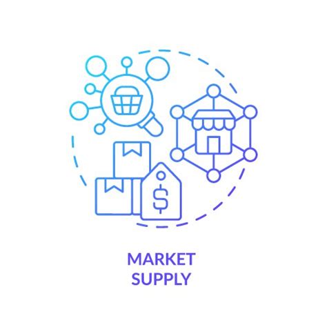 Supply Chain Management Blue Gradient Concept Icon