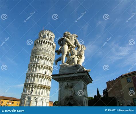 Italy leaning Tower Pisa stock image. Image of duomo, icons - 4184701