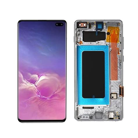 Samsung Galaxy S10 Plus LCD Display Touch Screen With Frame Black