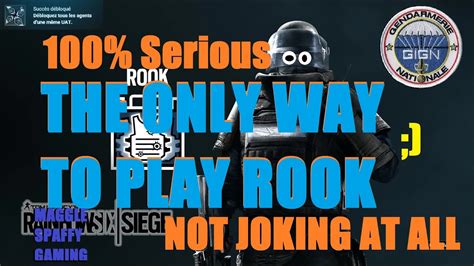 How To Play Rook Rainbow Six Siege Tutorial 100 Serious Youtube