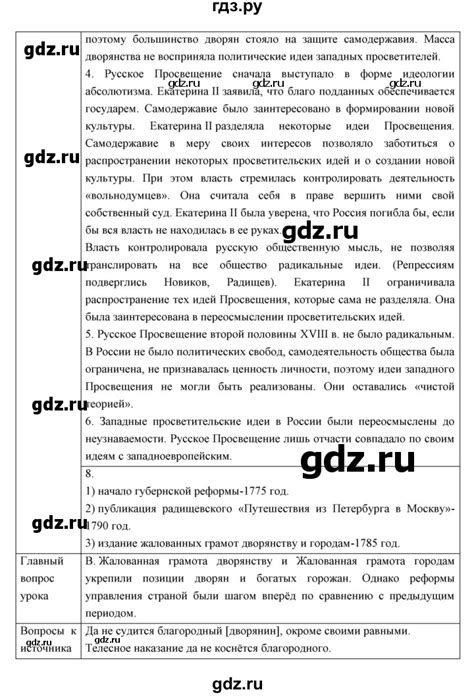 ГДЗ параграф 16-17 история 8 класс История России Андреев, Ляшенко