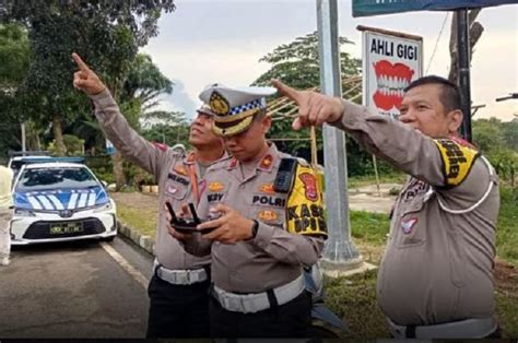 Awas Kena Ciduk Satlantas Polres Tangerang Pakai Etle Drone Rekam