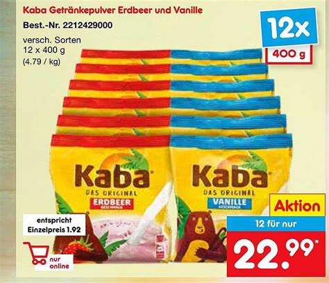 Kaba Getr Nkepulver Erdbeer Und Vanille Angebot Bei Netto Marken