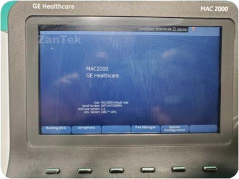 Ge Mac 2000 12 Lead Resting Ekg Ecg System In Jessup Md Usa