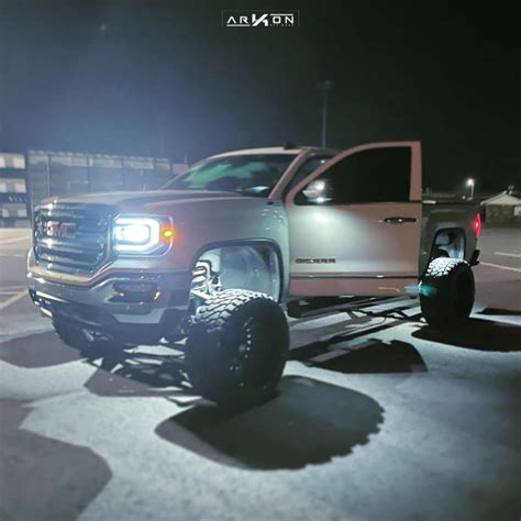 2017 Gmc Sierra 1500 Hd Wheel Offset Super Aggressive 3 5 Suspension Lift 9 1203588 Arkon