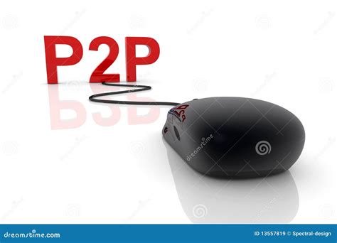 P2P stock illustration. Illustration of mouse, hardware - 13557819