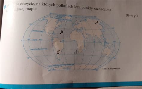 Napisz W Zeszycie Na Kt Rych Po Udnikach Le Punkty Zaznaczone Na