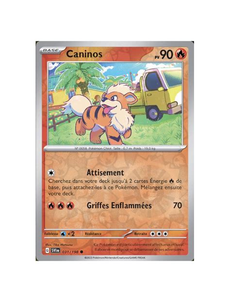 Fr Pok Mon Carte Ev Caninos Reverse