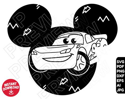 Cars Svg Lightning Mcqueen Svg Png Clipart Dxf Clipart Cut Etsy Australia