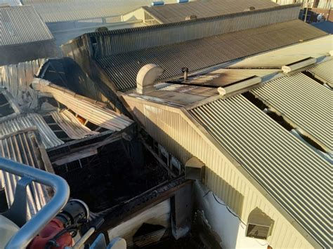 Wall Collapses On Firefighter In Burning Parow Factory