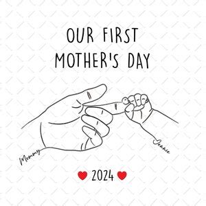 Our First Mother's Day Png, First Mothers Day Png, First Time Mom Png ...