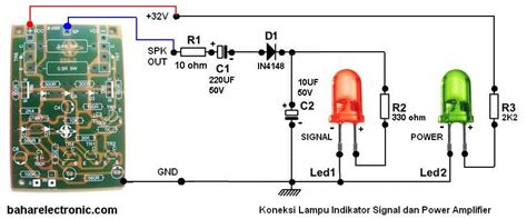 Cara Membuat Lampu Indikator Signal Dan Power Amplifier Bahar