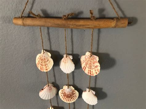 Shell Wind Chime Beach Decor Sea Shell Wind Chime Shell Etsy Wind