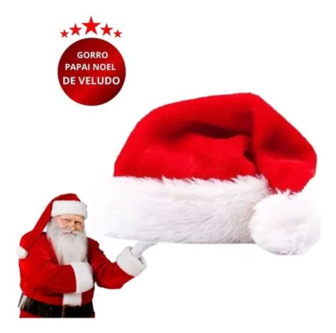 Touca Papai E Mamãe Noel Gorro Natal Tradicional Vermelha MercadoLivre