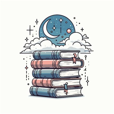 Premium Vector Stack Of Colorful Books Vector Illustration Generated Ai