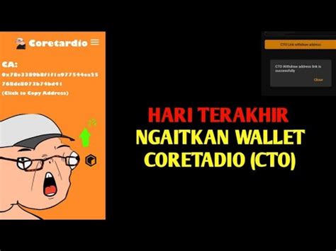 Hari Terakhir Ngaitkan Wallet Ciretadio Cto Satoshi App