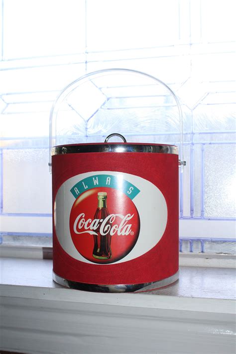 Large Red Coca Cola Ice Bucket