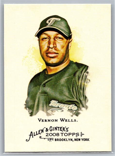 2008 Topps Allen Ginter Baseball 81 Vernon Wells Toronto Blue Jays