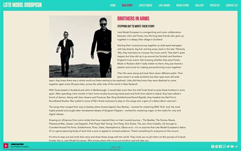 Band Bio Template